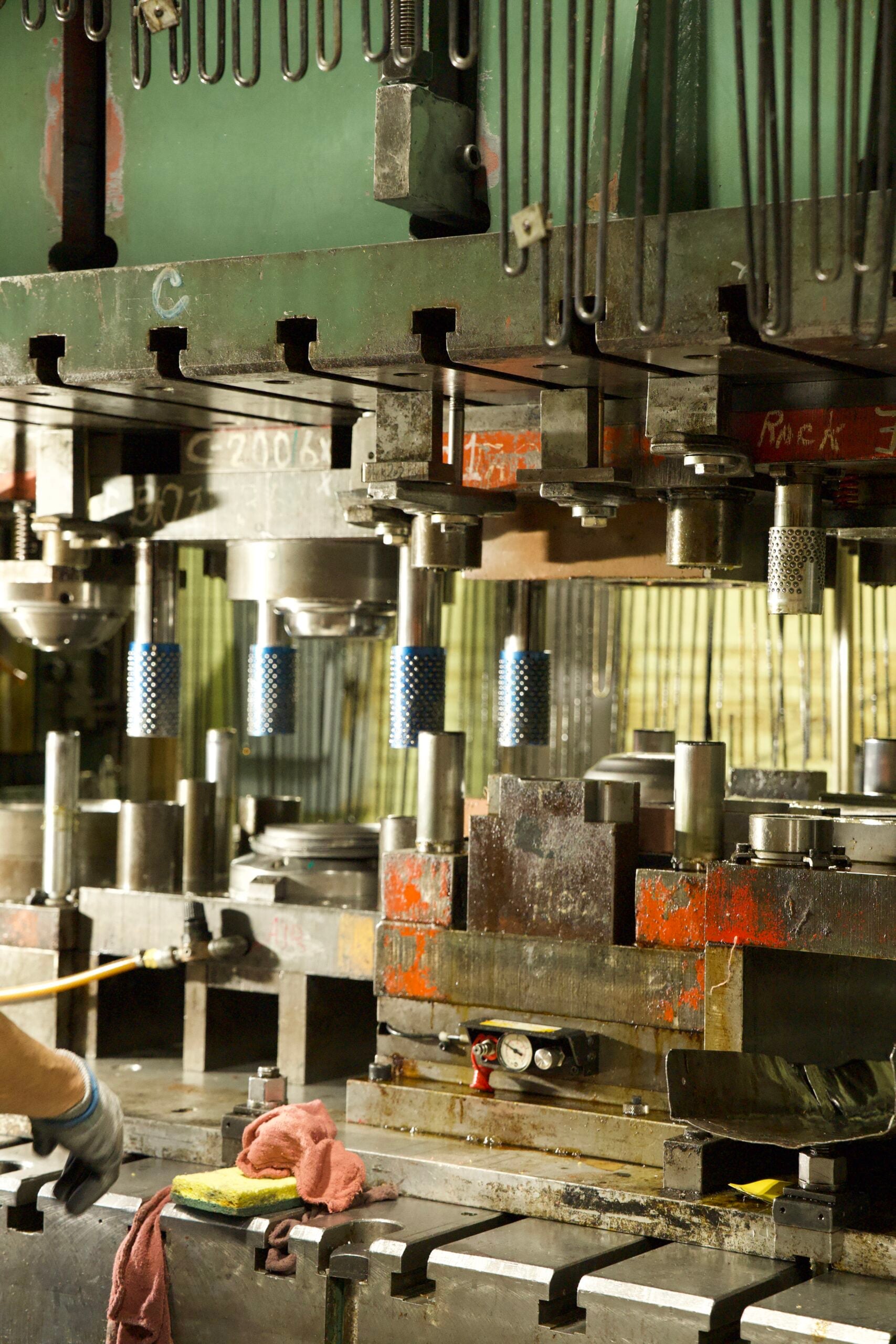 Precision-formed metal stamped parts with tight tolerances
