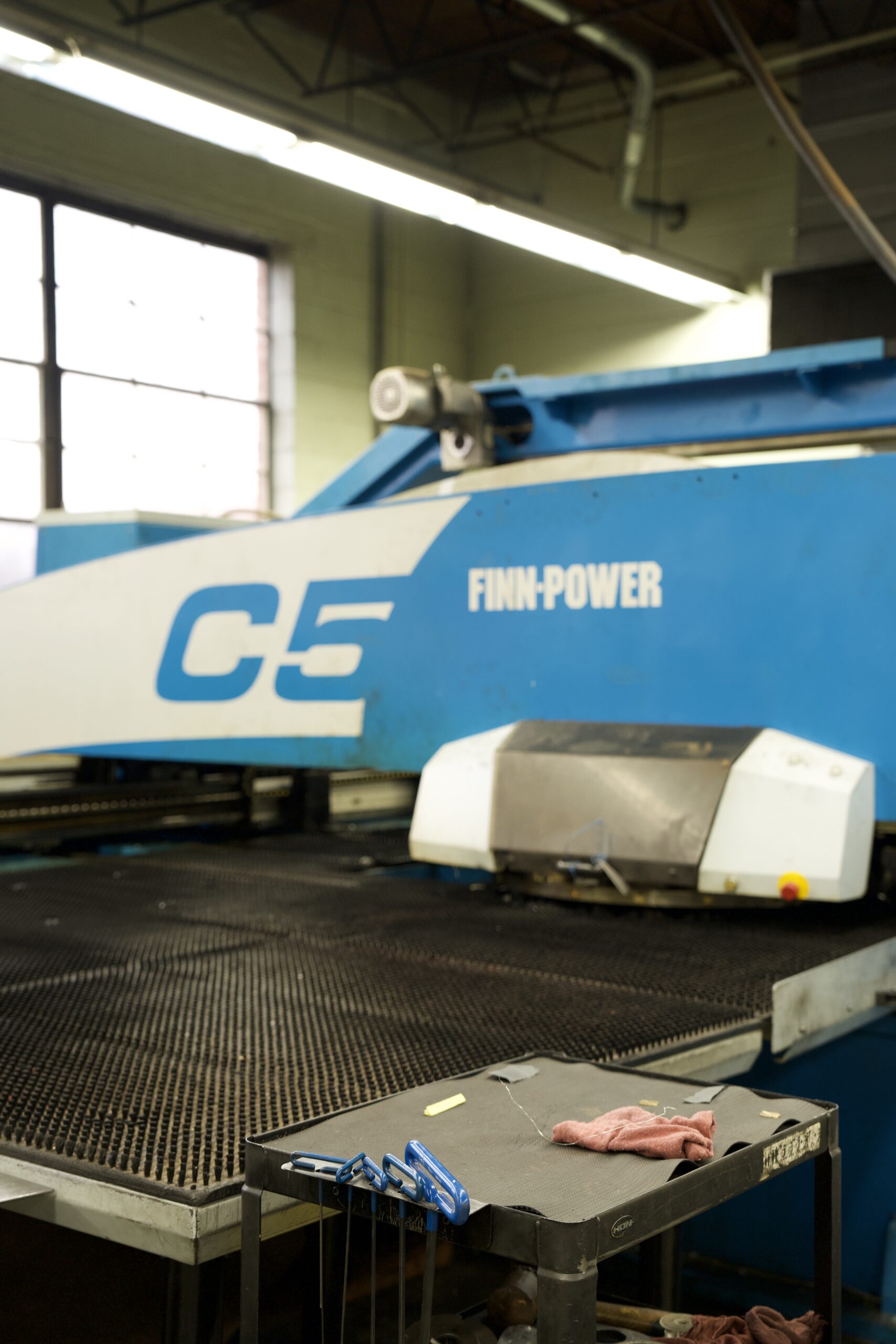 CNC laser cutting system at Manor Tool