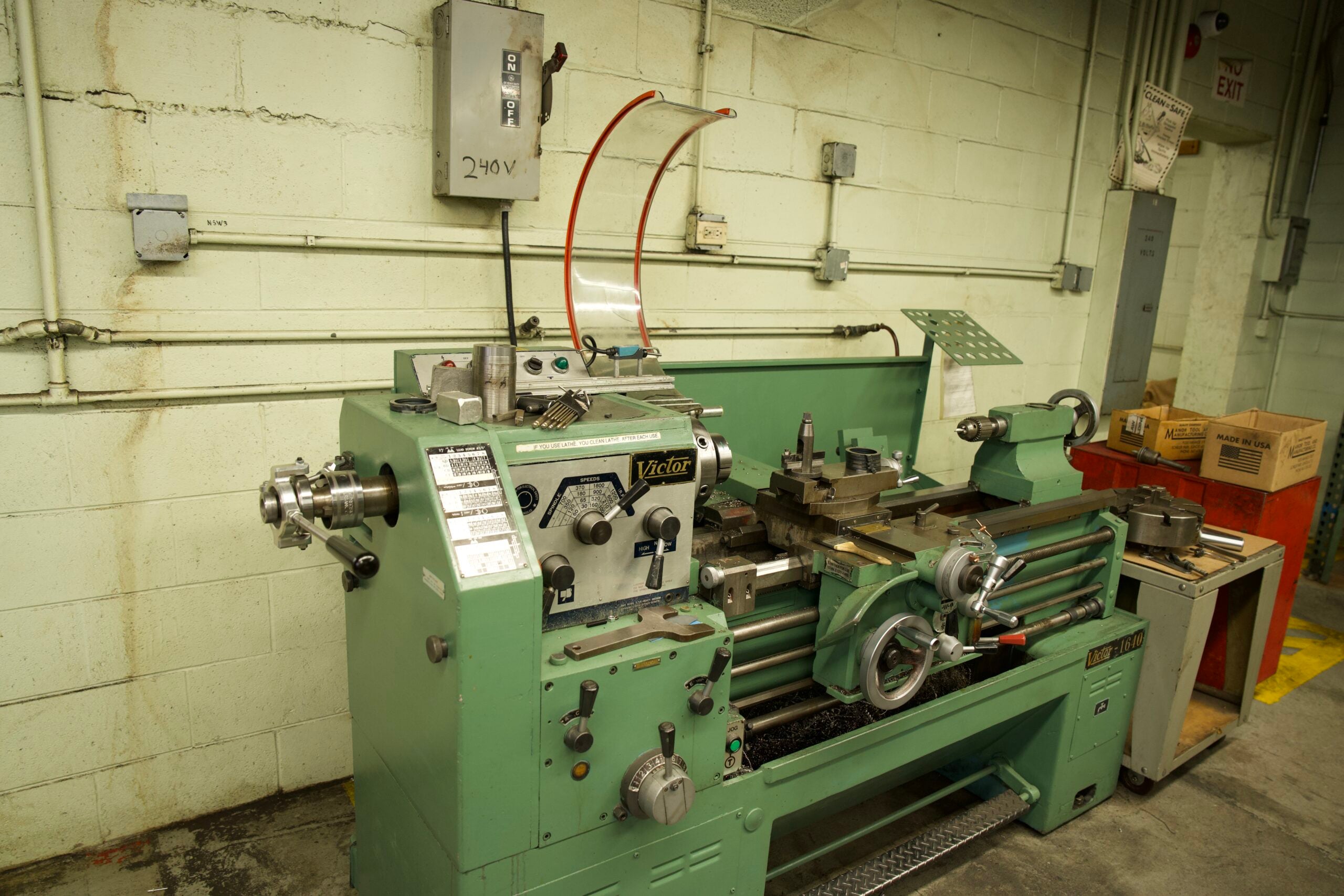 Secondary machining and finishing on a lathe at Manor Tool