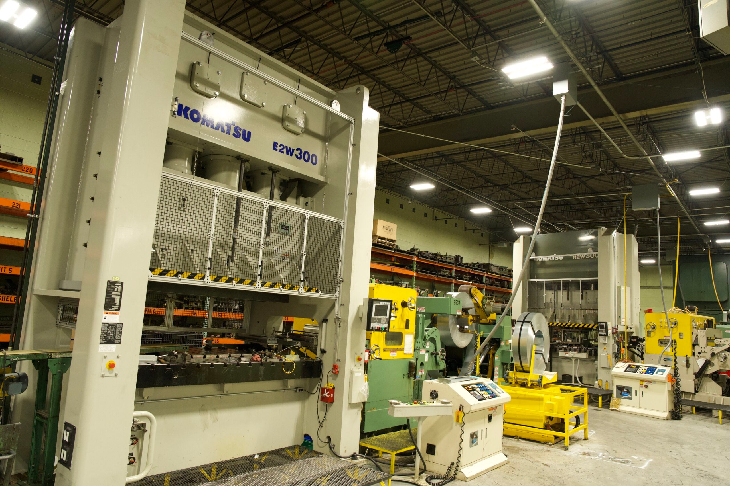 Automotive metal stamping presses at Manor Tool