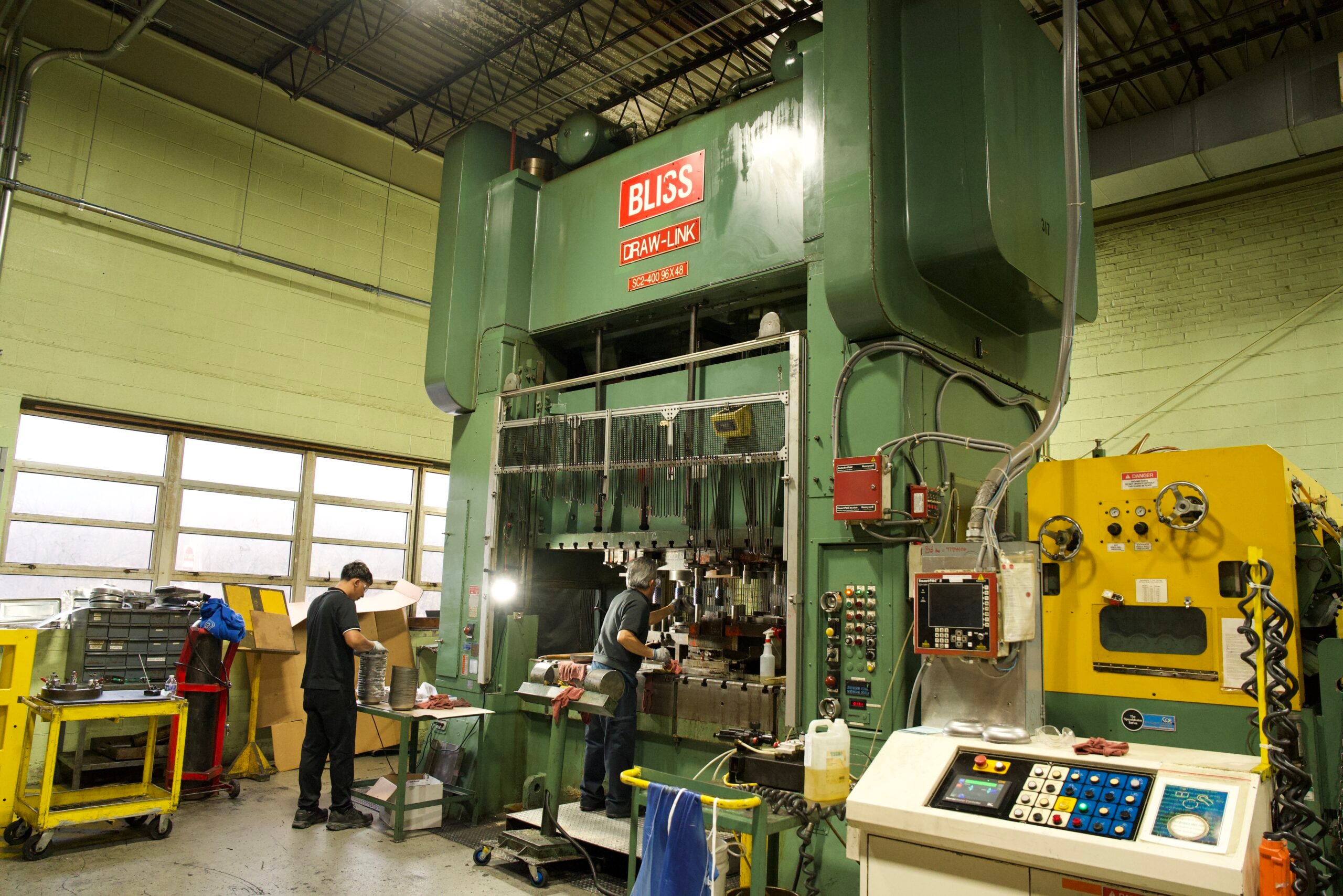Precision metal stamping for electronics at Manor Tool