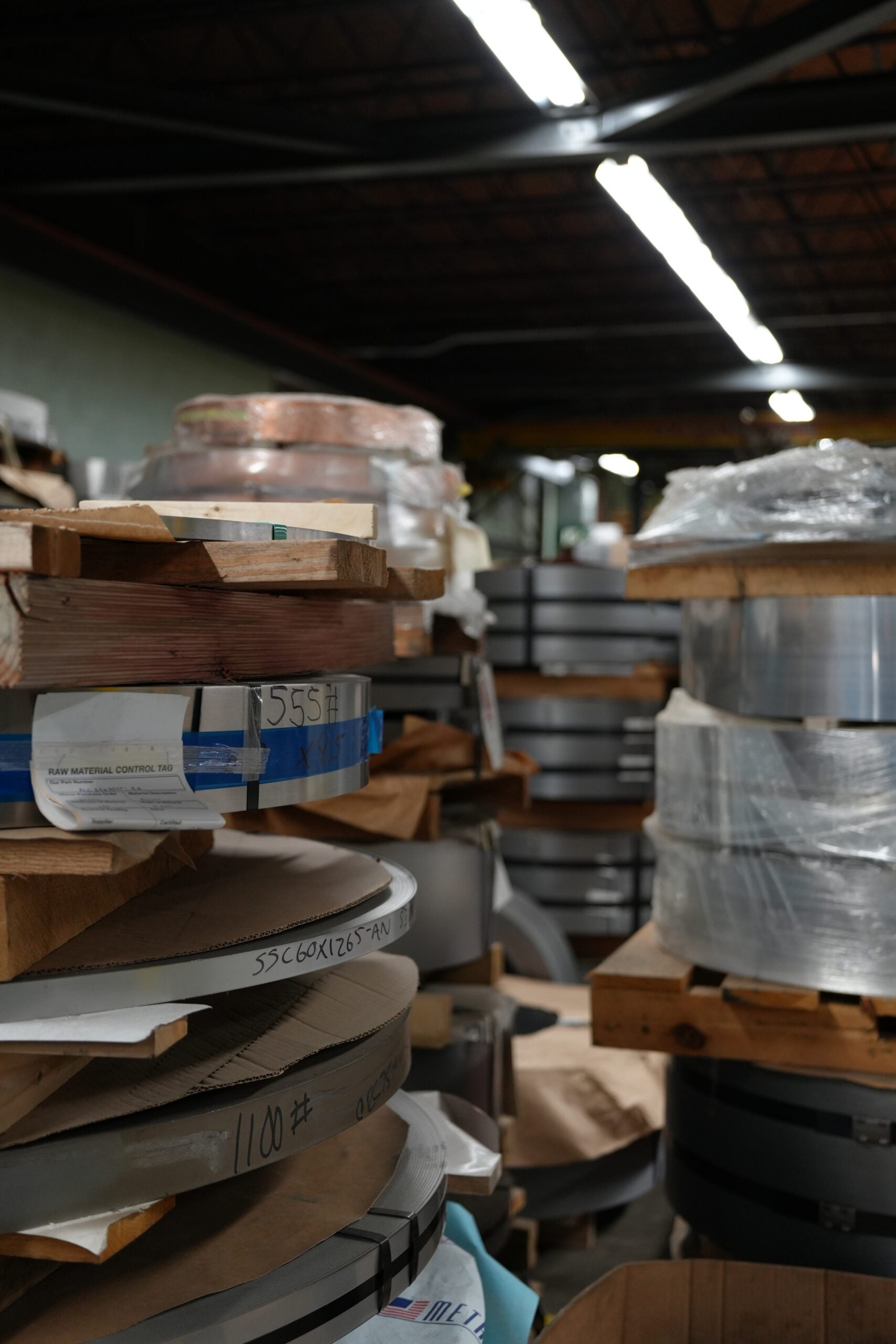 Copper and brass coil stock for deep drawn stamping materials