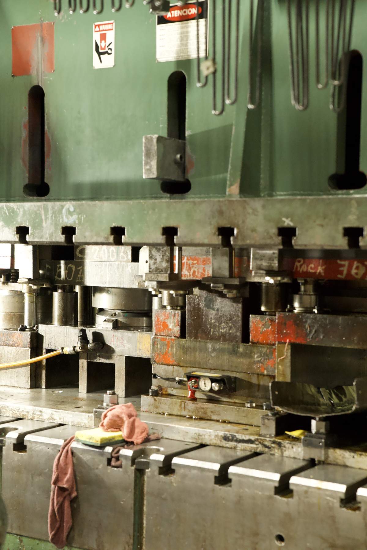 Precision metal stamped components for aircraft systems